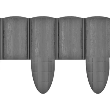 CELLFAST Ágyásszegély fautánzatú grafit 4 tagos 2,3 m ECO