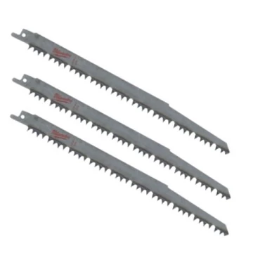 Milwaukee Szablyafűrészlapok 240/5,5 mm HCS 3 db
