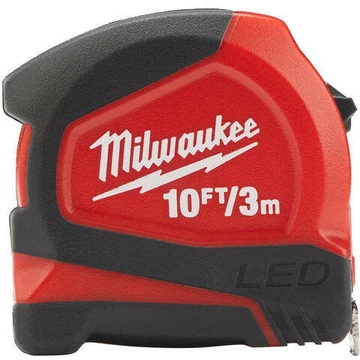 Milwaukee Mérőszalag LED világítással 3 m - 1 db (Rendelési egység 12 db)