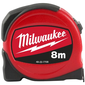 Milwaukee Slimline mérőszalag 8 m / 25 mm 1 db (Rendelési egység 6 db)