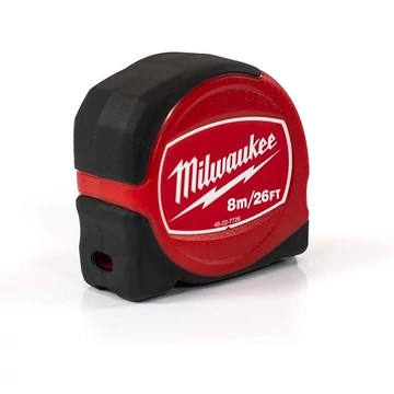 Milwaukee Slimline mérőszalag 8 m /26 láb / 25 mm 1 db (Rendelési egység 24 db)