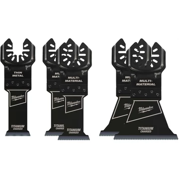 Milwaukee Multitool Nyitott Merülő fűrészlap Készlet 5 részes