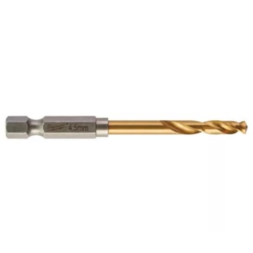 Milwaukee Fémfúró Shockwave HSS-G TiN 4.5mm