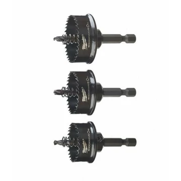 Milwaukee 3 darabos Shockwave impact lyukfűrész szett Ø 22 / 29 / 35 mm