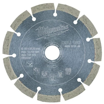 Milwaukee Gyémánt vágótárcsa DSU 150 mm