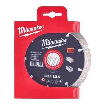 Milwaukee Gyémánt vágótárcsa DU 125 x 22,2 mm