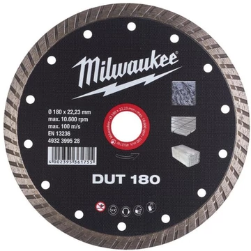 Milwaukee Gyémánt vágótárcsa DUT 180 x 22,2 mm