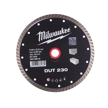 Milwaukee Gyémánt vágótárcsa DUT 230 x 22,2 mm
