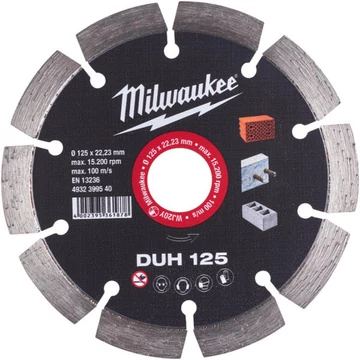 Milwaukee Gyémánt vágótárcsa DUH 125 x 22,2 mm