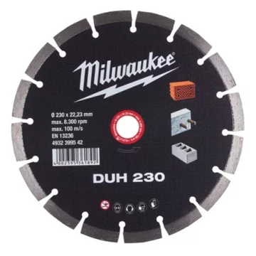 Milwaukee Gyémánt vágótárcsa DUH 230 x 22,2 mm