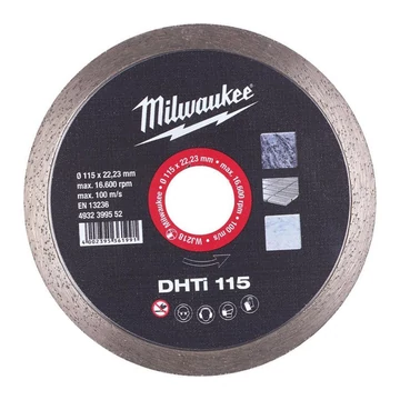 Milwaukee Gyémánt vágótárcsa DHTi 115 x 22,2 mm