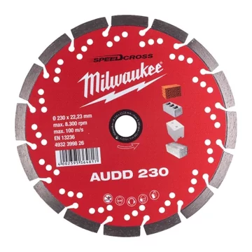 Milwaukee Gyémánt vágótárcsa AUDD 230 mm