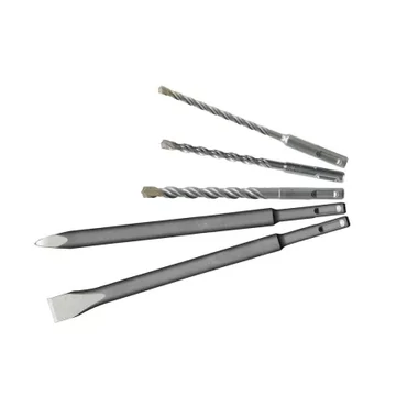 Milwaukee M2 SDS-Plus 2 élű fúrószár és véső Készlet 5 részes (6/ 8/10x160 mm SDS-Plus hegyes és lapos véső)  1 db