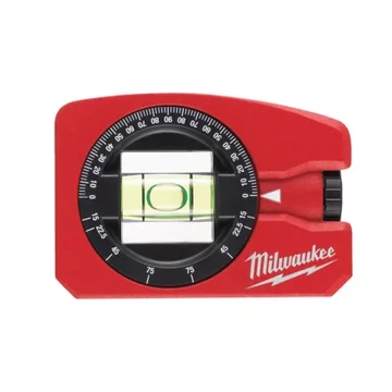 Milwaukee Zseb Vízmérték szögmérővel, mágneses, 8 cm 1 db (Rendelési egység 6 db)