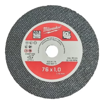 Milwaukee Fémvágókorong 76 mm (M12 FCOT) - 5 darabos készlet