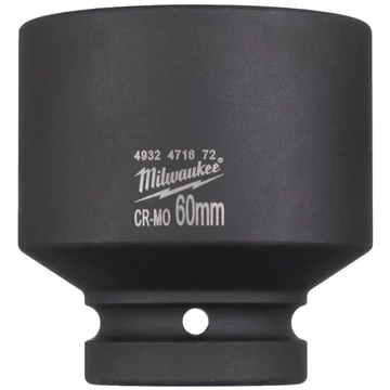 Milwaukee 1" Dugókulcs hatlapú, rövid 60 mm