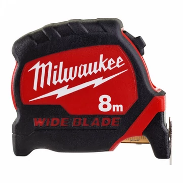 Milwaukee Prémium Széles Mérőszalag  8 m / 33 mm -  1 db (Rendelési egység 6 db)