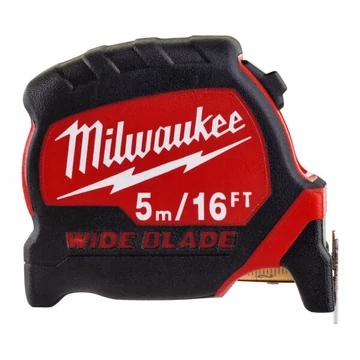 Milwaukee Prémium Széles Mérőszalag  5 m / 16 láb / 33 mm -  1 db (Rendelési egység 6 db)