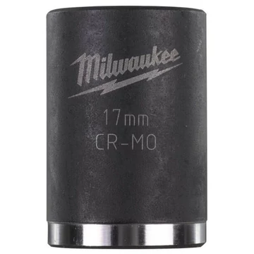 Milwaukee 3/8" Dugókulcs hatlapú, gépi,  rövid 17 mm - 1 db 