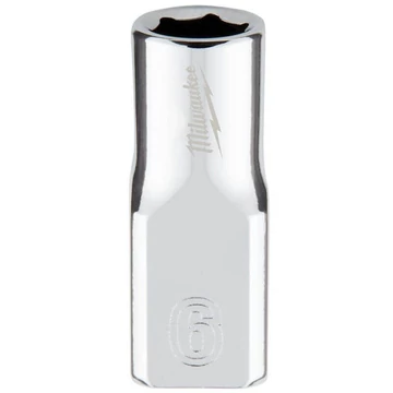 Milwaukee 1/4" Dugókulcs Rövid - 6 mm - 1 db