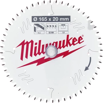 Milwaukee Körfűrészlap Alu 165x20x1,6x52ATB-1 db