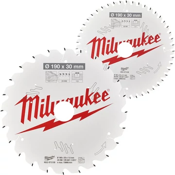 Milwaukee Körfűrészlap körfűrészhez 2 x 190 x 24T/48T - 2 db