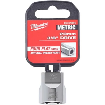Milwaukee 3/8" Dugókulcs Rövid - 20 mm - 1 db