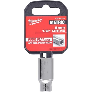 Milwaukee 1/2" Dugókulcs Rövid - 8 mm - 1 db