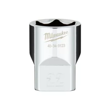 Milwaukee 1/2" Dugókulcs Rövid - 22 mm - 1 db