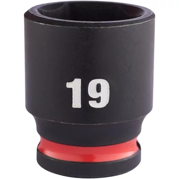 Milwaukee 3/8" Gépi Dugókulcs 6 lapú, rövid 19 mm - 1 db 