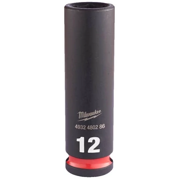 Milwaukee 3/8" Gépi Dugókulcs 6 lapú, hosszú 12 mm - 1 db 