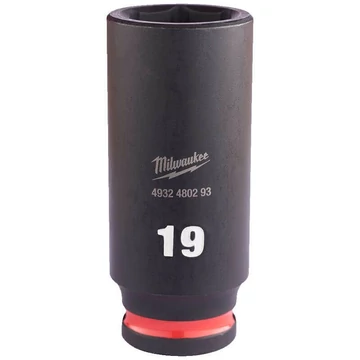 Milwaukee 3/8" Gépi Dugókulcs 6 lapú, hosszú 19 mm - 1 db 