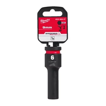 Milwaukee 1/2" Dugókulcs hatlapú 78 mm hosszú, 9 mm 1 db