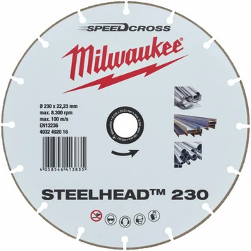 Milwaukee Gyémánt vágótárcsa STEELHEAD 230 - 1db