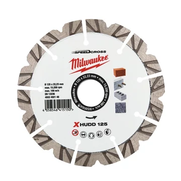 Milwaukee Gyémánt vágótárcsa XHUDD 125 mm - 1 db