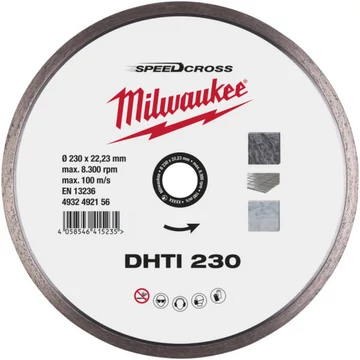 Milwaukee Gyémánt vágótárcsa DHTi 230 mm - 1 db
