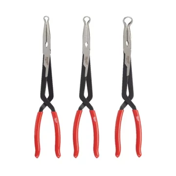 Milwaukee Hosszú Tömlőfogó Készlet - Egyenes gyűrűs 3 db