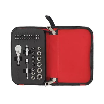 Milwaukee 1/4" Racsnis Kompakt dugókulcs készlet  (39 részes)