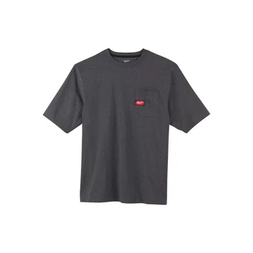 Milwaukee WTSSG-M Rövid ujjú zsebes póló Sötétszürke