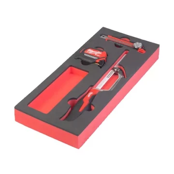 Milwaukee Mérő és vágóeszköz 3 részes készlet - habbetétben