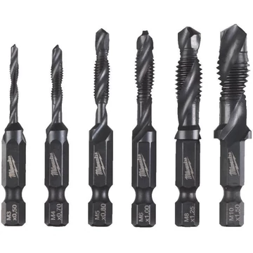 Milwaukee 1/4 Kombinált Menetfúró Készlet  1db