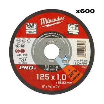 Milwaukee Vágókorong fémhez 125X1 Egyenes SC41 PRO+ /600db