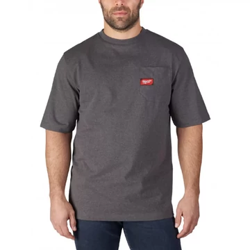 Milwaukee WTSSG-M Rövid ujjú zsebes póló Sötétszürke