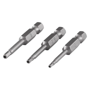 Wolfcraft 3db csavarozó bit Safety 50mm HexaTamper HO2.0,2.5,3.0