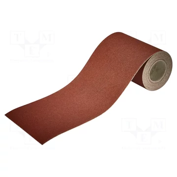 Wolfcraft Tépőzáras csiszolópapírtekercs korund K120 115mm x 4m