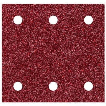 Wolfcraft 10db tépőzáras csiszolólap korund K60,120,240 perforált 100x115mm