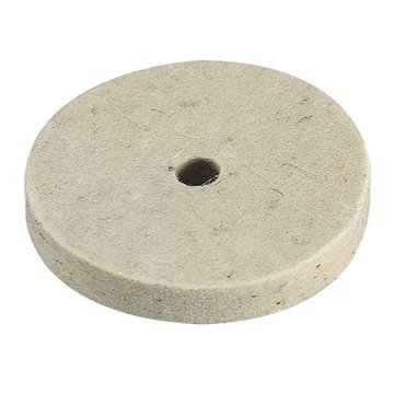 Wolfcraft Polírozó filckorong, furat 10mm, Ø75x10mm