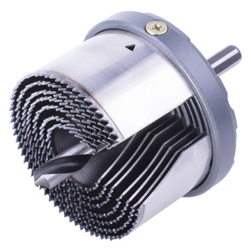 Wolfcraft Lyukfűrész 7 részes Ø 25,32,38,45,50,56,62 mm, S=8mm, fémtest