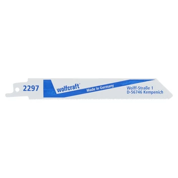 Wolfcraft Szablyafűrészlap 2db BiM 1-3mm 152/131mm d=1.4mm