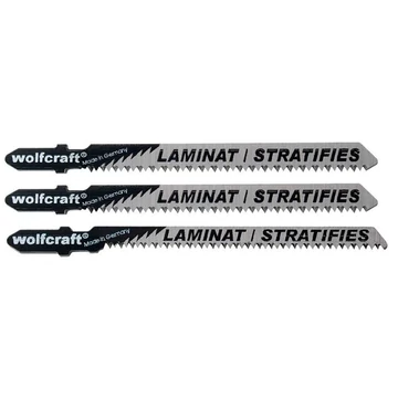 Wolfcraft Dekopírfűrészlap 3db lamináthoz, HCT T 25mm 100/75 d=1.65mm
